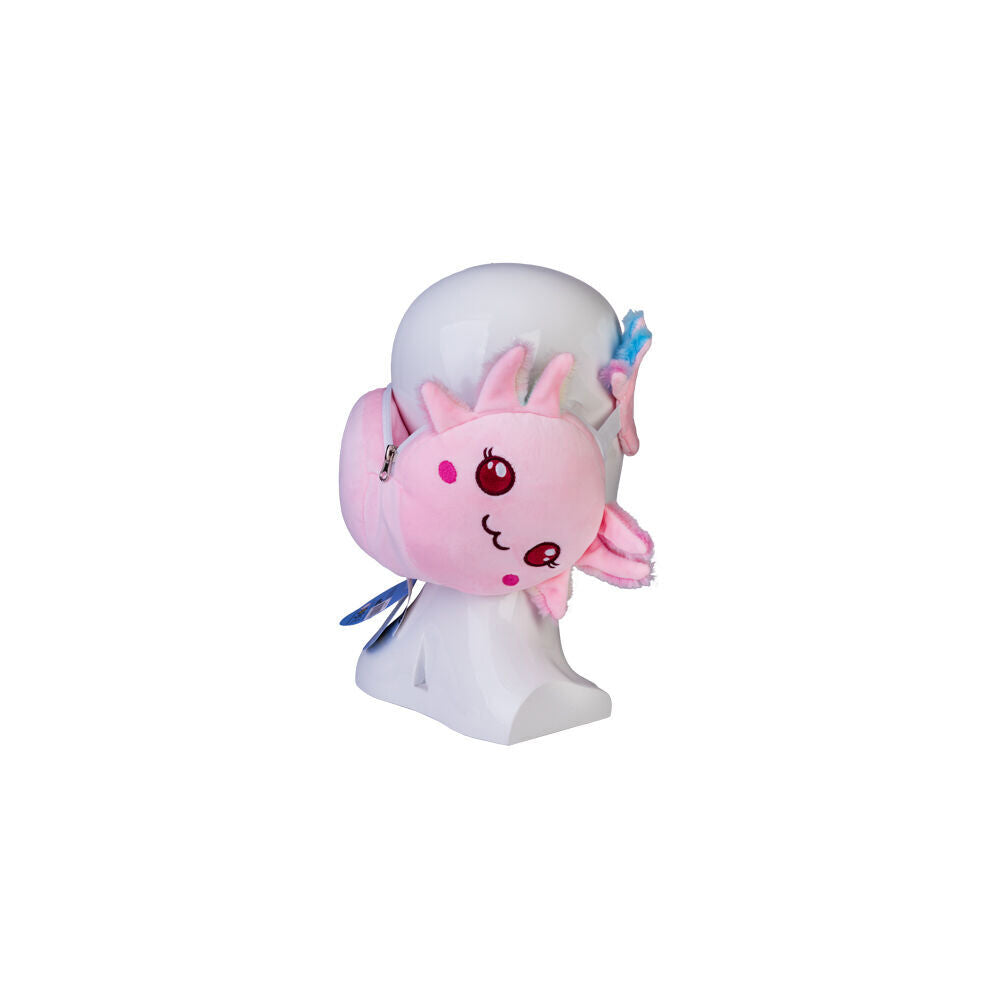 Smooshos 17x15x10cm Travel Axolotl Pal Velour Plushie Neck Pillow Kids Toy — image 4