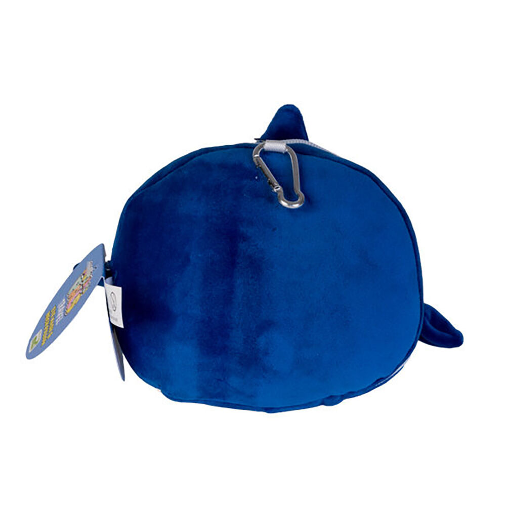 Smooshos Shark 17x15cm Neck Pillow Pal Travel 2-in-1 Eye Mask Blue — image 6
