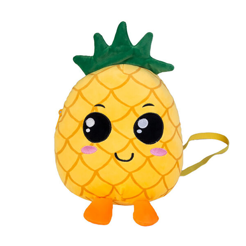 Smooshos The Bag of Pal Pineapple Soft Plush Kids Backpack Yellow (2 Pack) — image 2