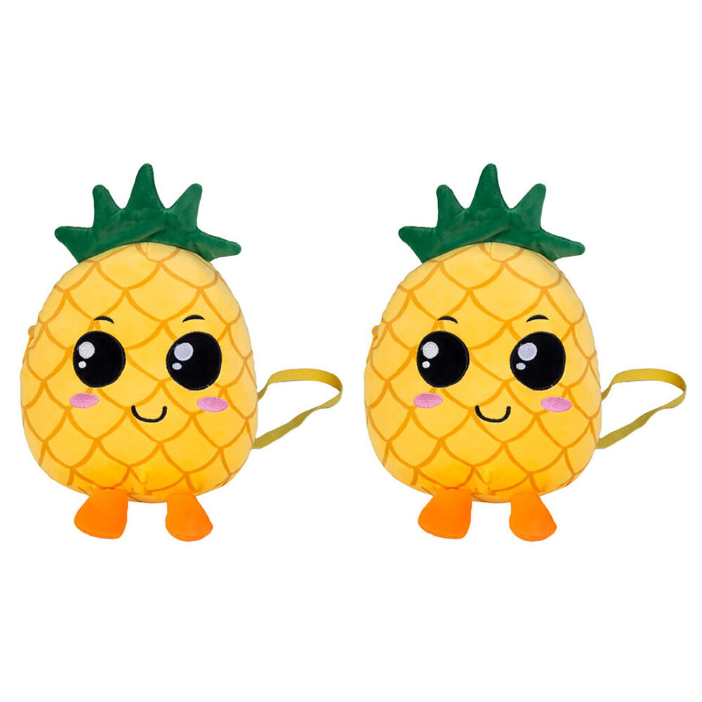 Smooshos The Bag of Pal Pineapple Soft Plush Kids Backpack Yellow (2 Pack)