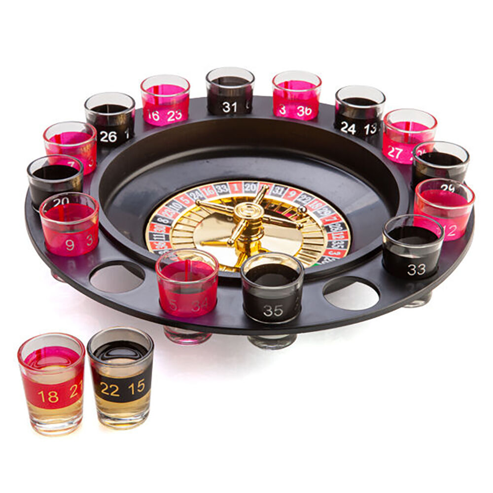Mdi Shot Glass Roulette w/ Shot Glasses Drinking Roulette Game Set 29.5cm