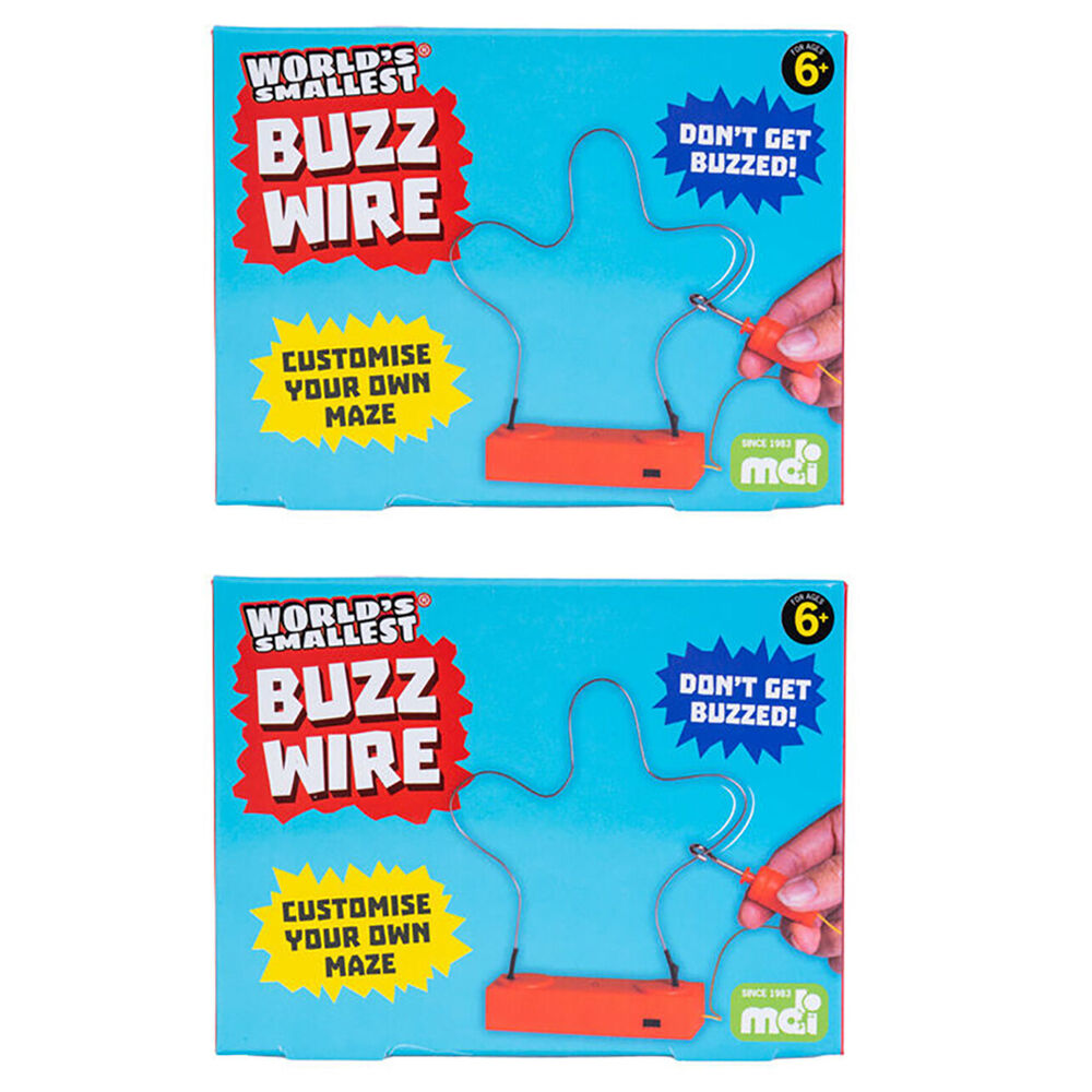 Worlds Smallest Buzz Wire Board Game Miniature Toy Kids/Children 6y+ (2 Pack)