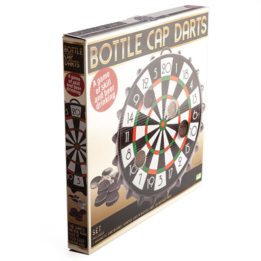 Mdi Magnetic Bottle Cap Darts Wall Game Novelty Bar Display Toy 25x25cm — image 5