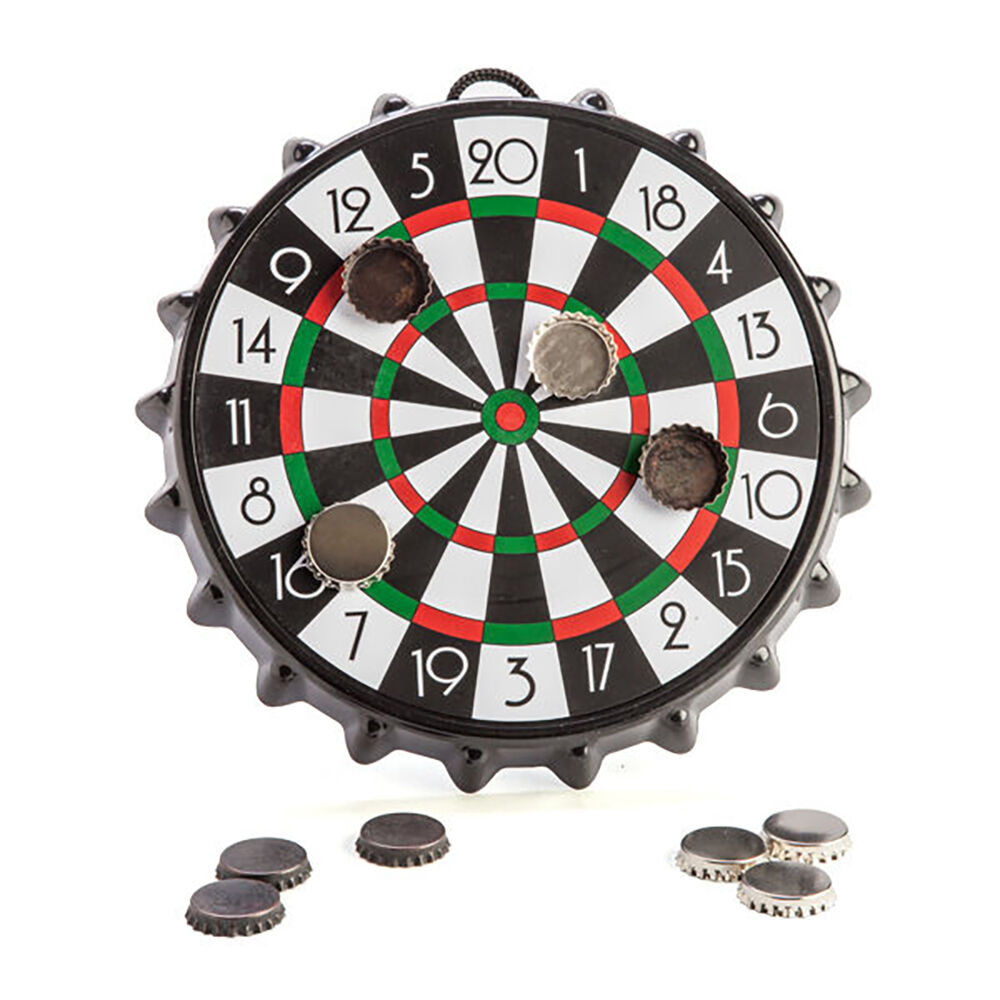 Mdi Magnetic Bottle Cap Darts Wall Game Novelty Bar Display Toy 25x25cm — image 4