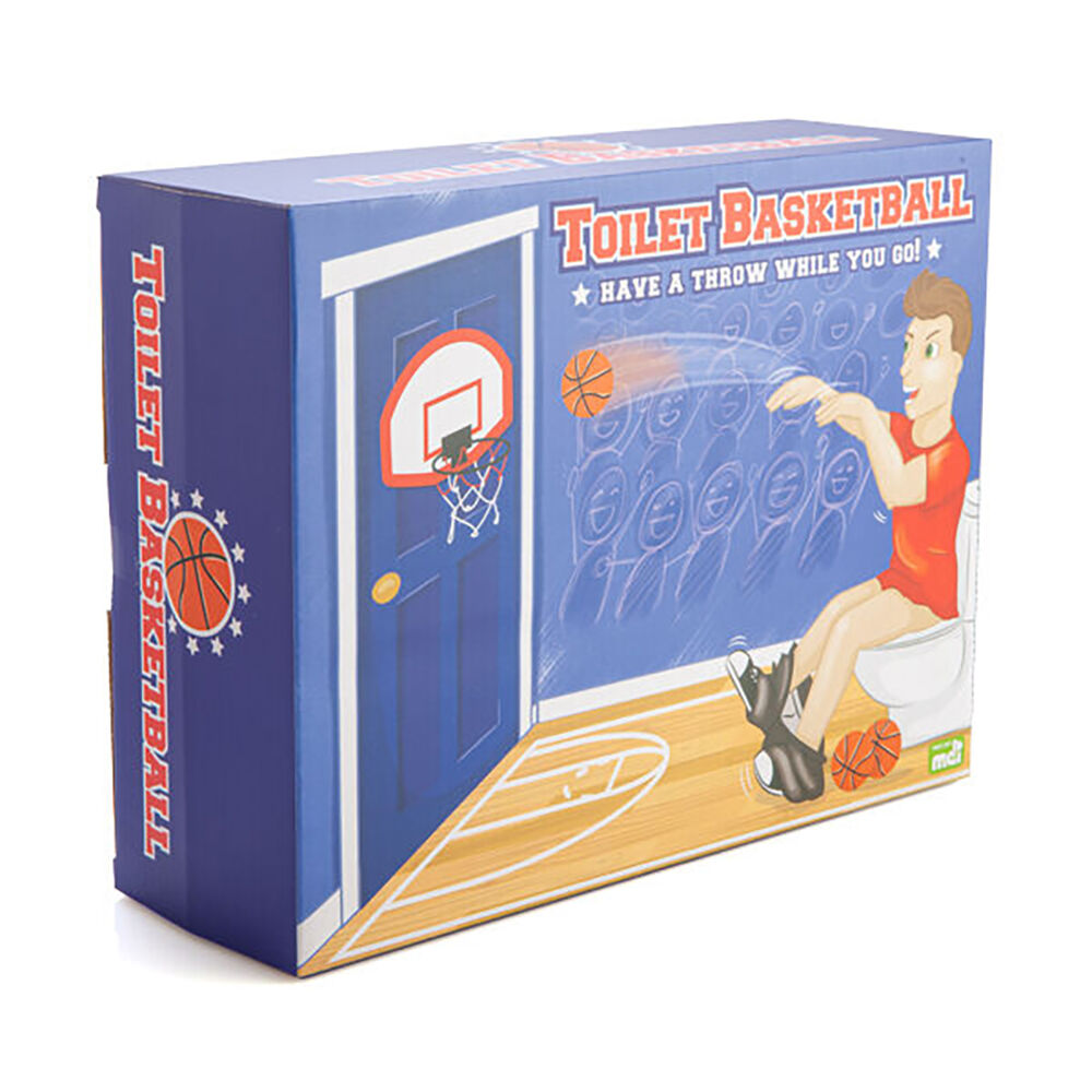Mdi Backboard Game Toilet & Potty Mini Hanging Hoop Basketball Play Toy Set — image 6