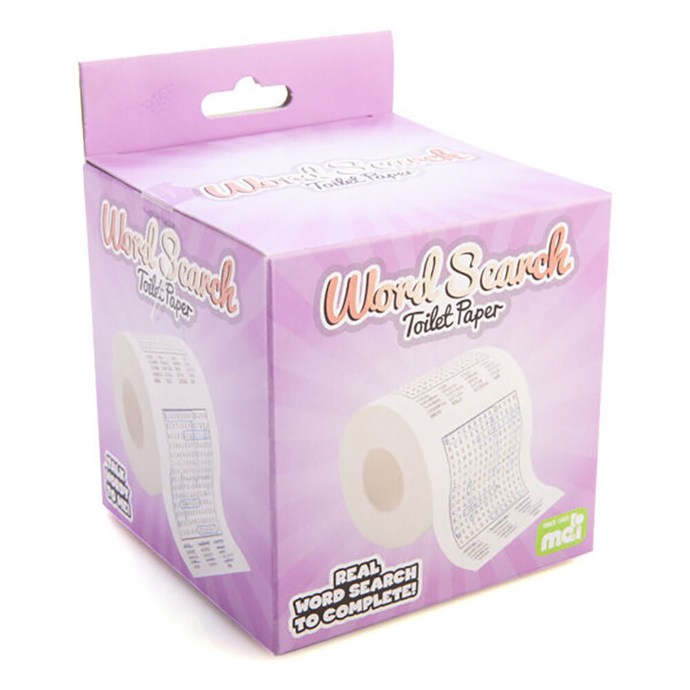 Mdi Toilet & Bathroom Paper Tissue Roll Word Search Puzzle Design 3ply (6 Pack) — image 2