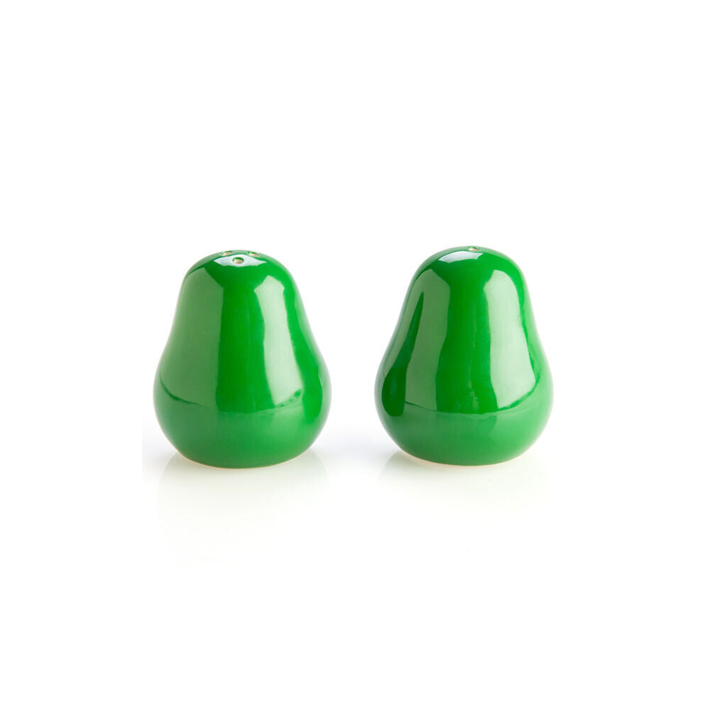 Flavour Mates 3D Salt & Pepper Spice Shaker Duo Set 5x7x8cm Avocado Halves (2 Pieces) — image 2