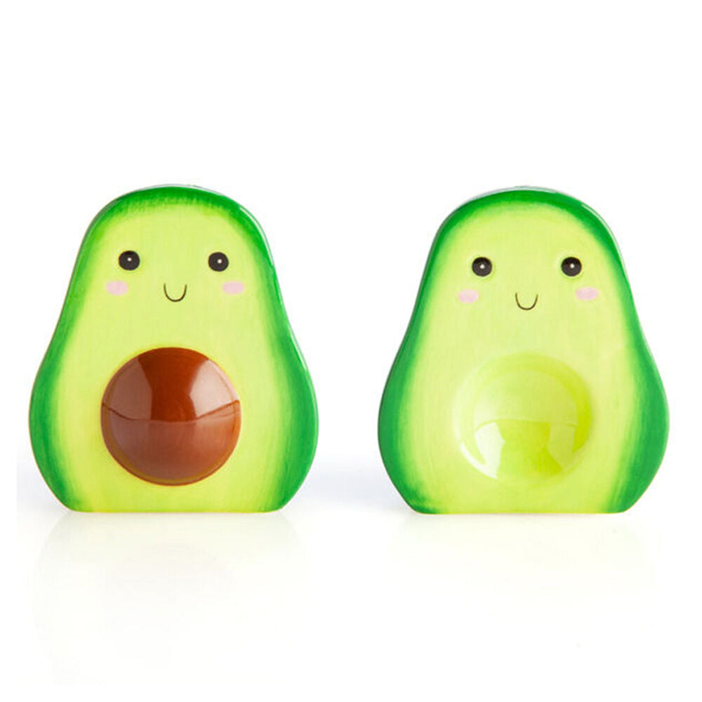 Flavour Mates 2pc Flavour Mates Salt & Pepper Spice Shaker Duo Set 5x7x8cm Avocado Halves (2 Pack) — image 2