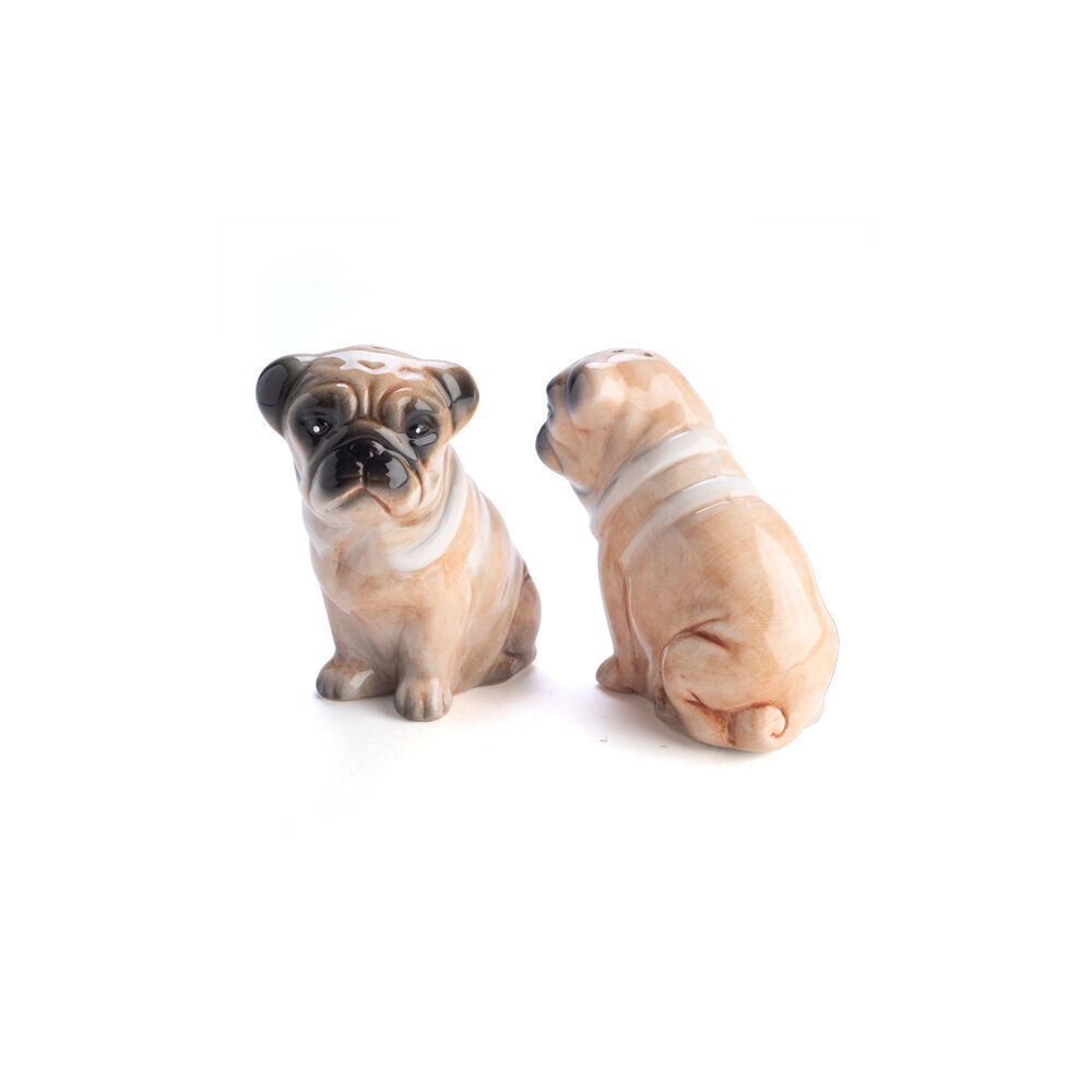 Flavour Mates 3D Salt & Pepper Spice Shaker Duo Set 4x8x8cm Pug Dogs Pair (2 Pieces) — image 2