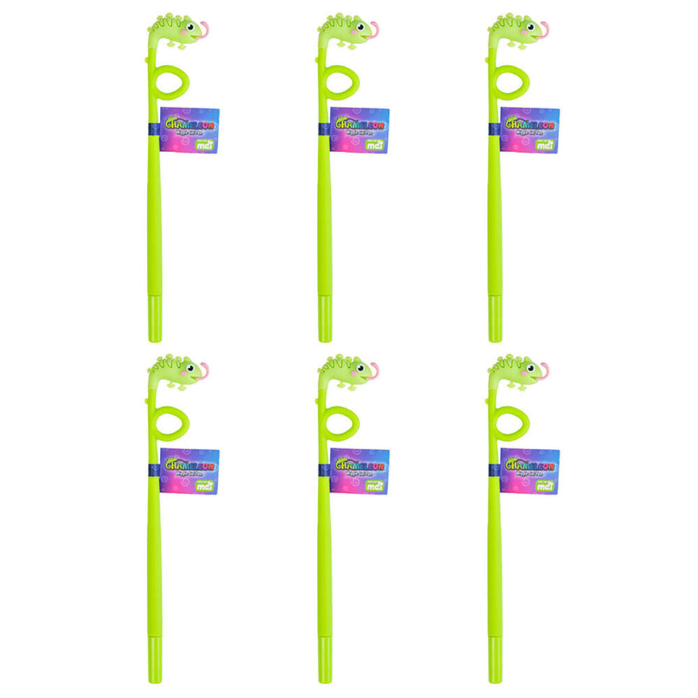 Mdi Wiggle Gel Pen School Writting Stationery Kids/Children Chameleon (6 Pack)