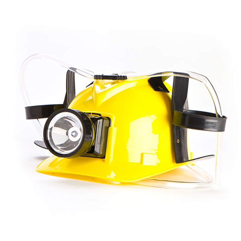 Mdi Drinking Hat Beer Helmet Drink Dispenser Miner w/ Light 30x31cm Yellow — image 4