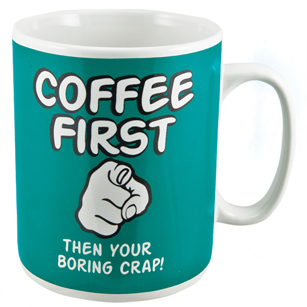 Mdi Giant Mug Home/Kitchen Drinkware Coffee First Coffee/Tea Mug with Handle
