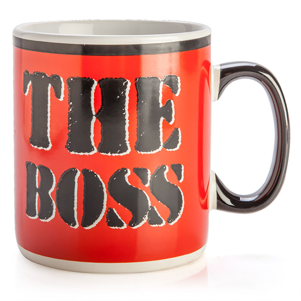 Mdi Giant Mug the Boss Home/Kitchen Drinkware Ceramic Coffee/Tea Mug Red