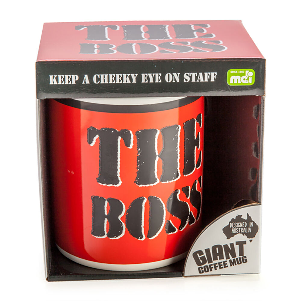 Mdi Giant Mug the Boss Home/Kitchen Drinkware Ceramic Coffee/Tea Mug Red — image 5