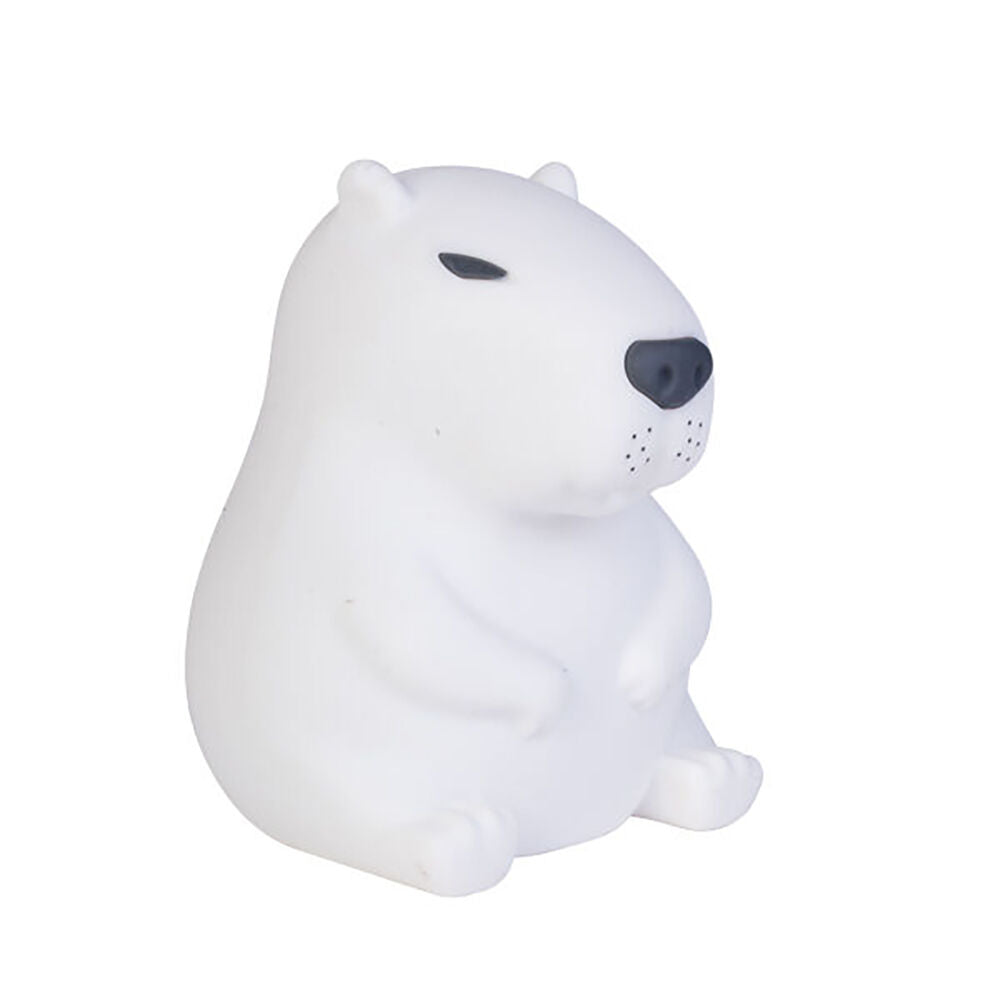 Lil Dreamers Silicone Touch Led Lamp Light Kids Room Decor White Capybara — image 4