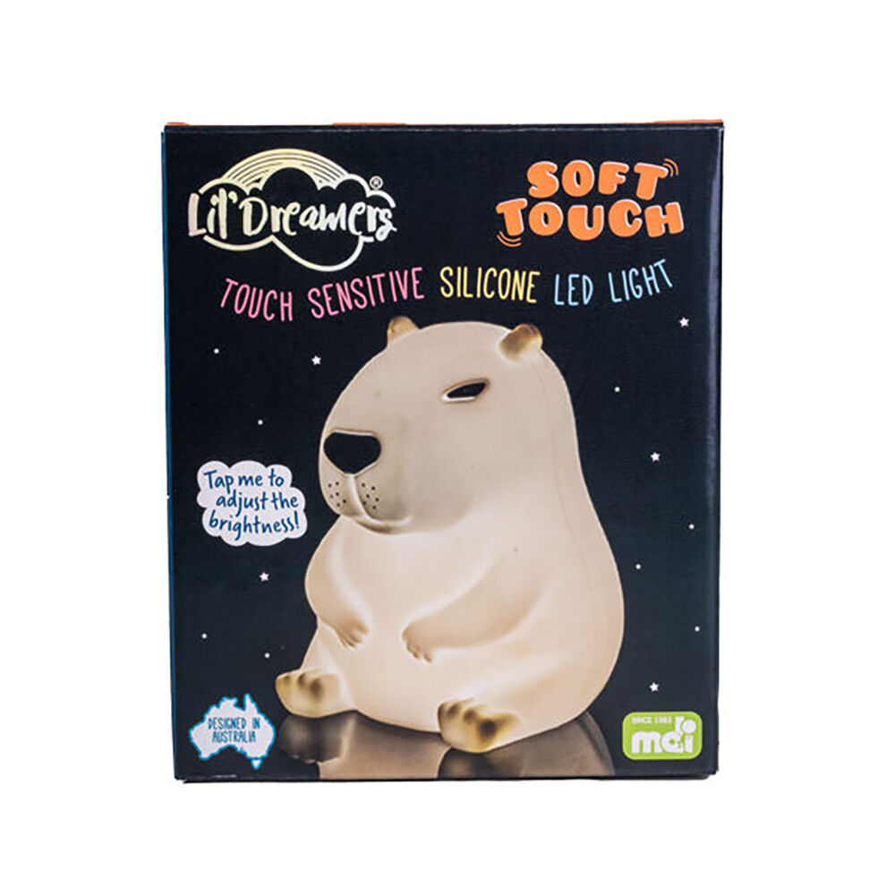 Lil Dreamers Silicone Touch Led Lamp Light Kids Room Decor White Capybara — image 6