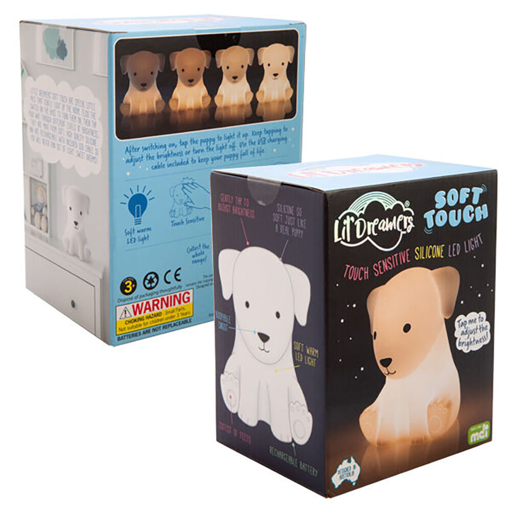 Lil Dreamers Silicone Touch Led Lamp Light Kids Bedroom Decor White Dog — image 6