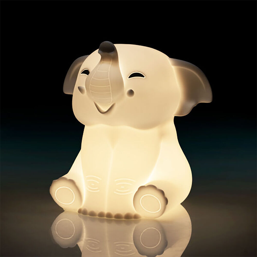 Lil Dreamers Silicone Touch Led Lamp Light Kids Room Decor White Elephant — image 2