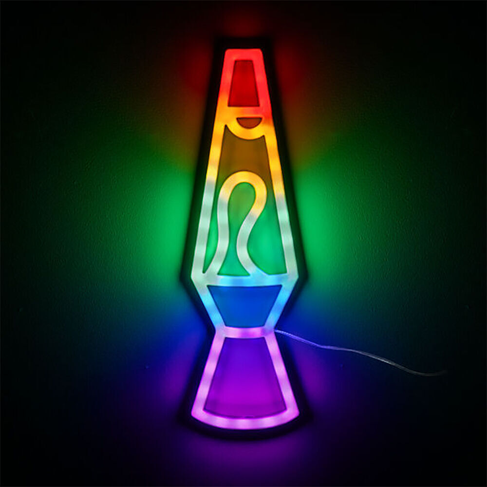 Art + Tech LED Wall Light Lava Lamp Retro Style Mood Decor Light 10x34.5cm (2 Pack) — image 3