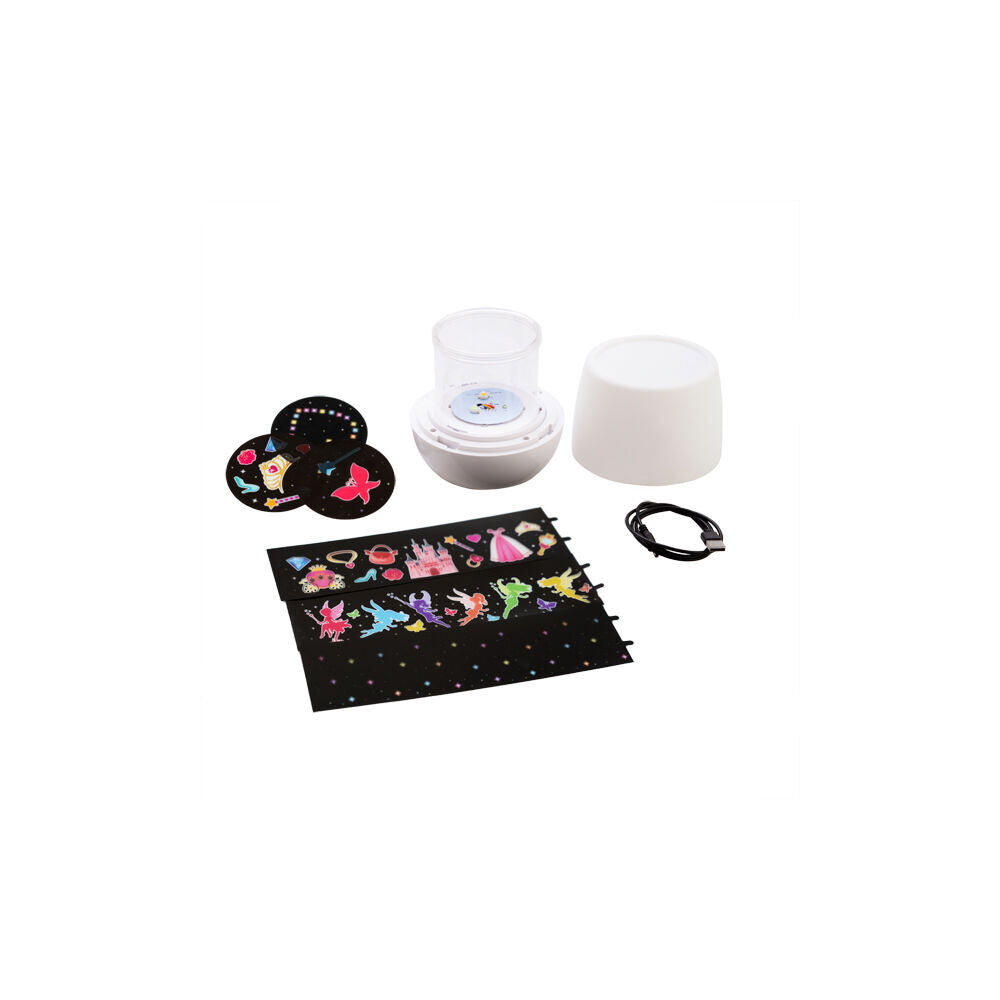 Lil Dreamers 12.9x12.9x12.9cm Glowing Rotating LED Projector Fairytale — image 2