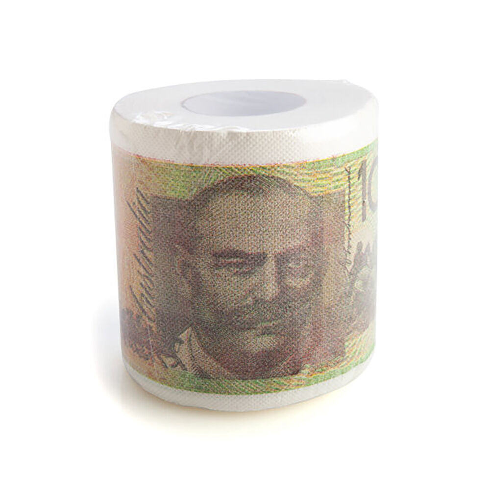 Outback Mates 3ply Tissue Roll Toilet & Bathroom Paper 100 AU Dollar Bill — image 2