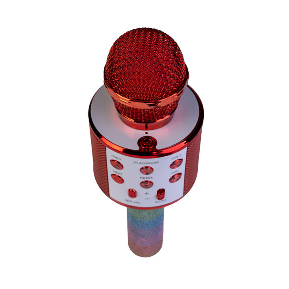 Art + Tech Rechargeable Wireless Bluetooth Karaoke Microphone Rainbow — image 3