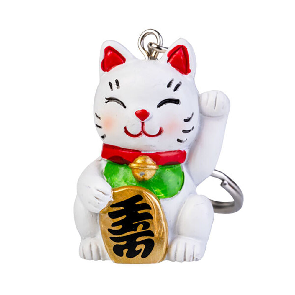 Lucky Cat Keychain Kitty Mini Animal Charm Toy Bag Accessory for Kids 5x3cm (4 Pack) — image 3