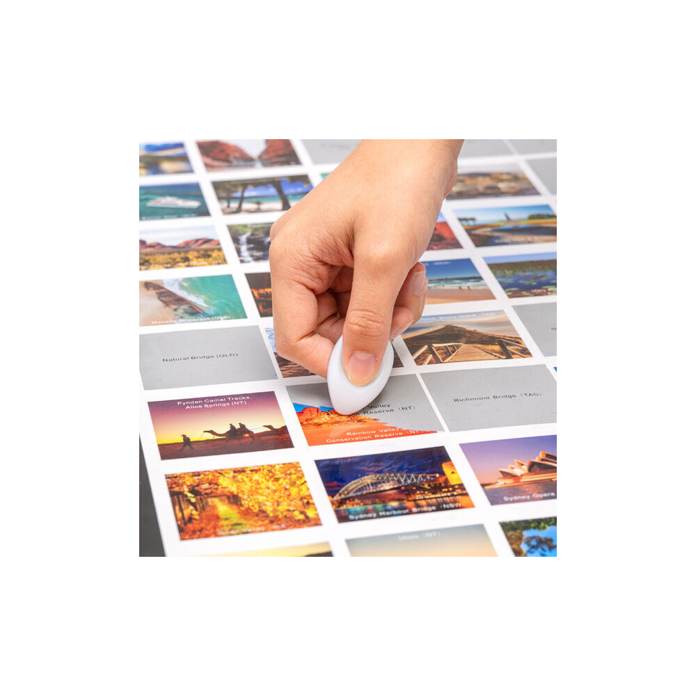 Mdi 82.5x59.4x0.1cm Scratch Off Map Top 100 Destinations Australia Poster — image 2