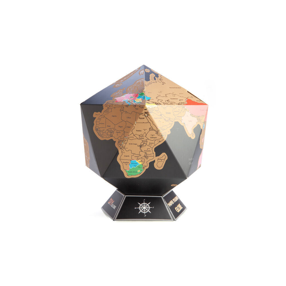 Mdi DIY Scratch Me Away World Travel Globe Map w/ Stand 26x26x26cm (2 Pack) — image 3