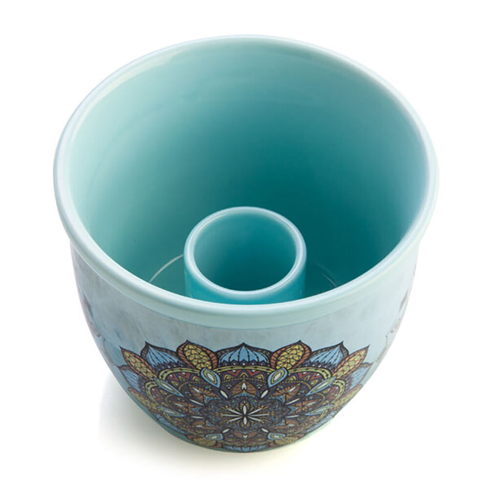 Mdi Smudge Bowl Sage/Incense Burner Ceramic Mandala 12.5x10.5cm Blue (3 Pack) — image 5