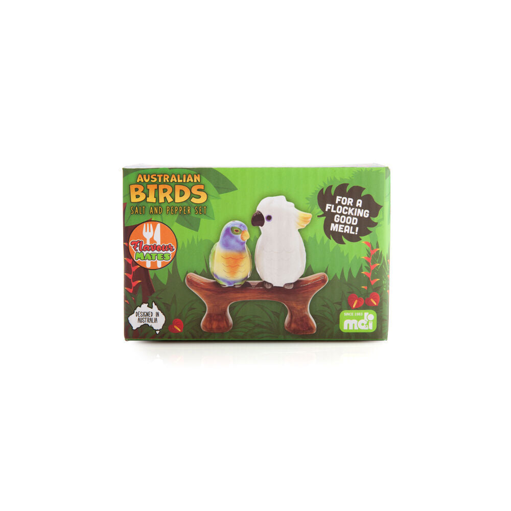 Flavour Mates 3D Salt & Pepper Shaker Duo Set 15.2x10x4.5cm Australian Birds (2 Pieces) — image 3