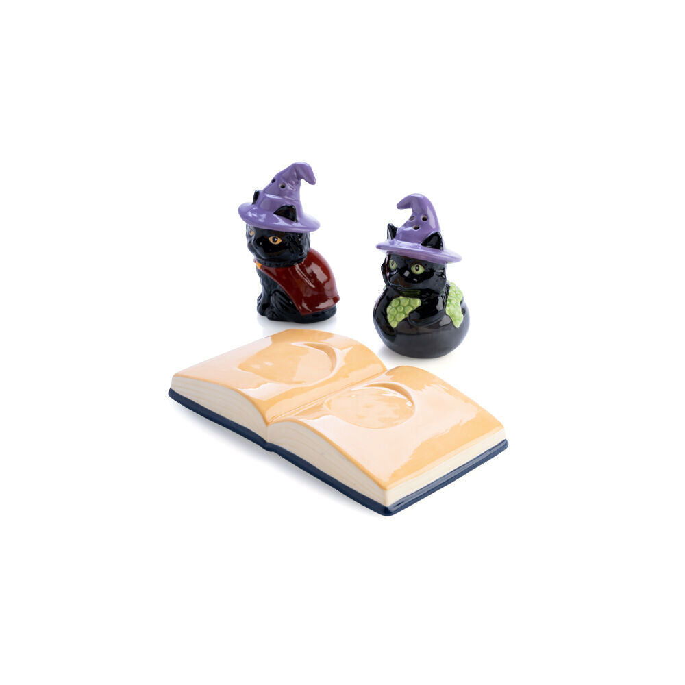 Flavour Mates 3D Salt & Pepper Shaker Set 14.5x8.5x11cm Black Cats (2 Pieces) — image 2