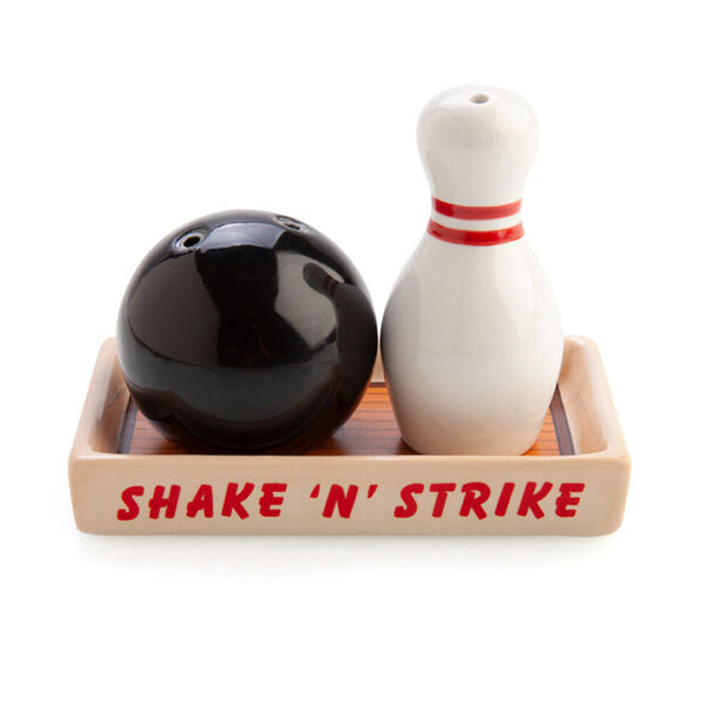 Flavour Mates 3D Salt & Pepper Shaker Duo Set 11x7x9cm Bowling Ball Pin (2 Pieces)