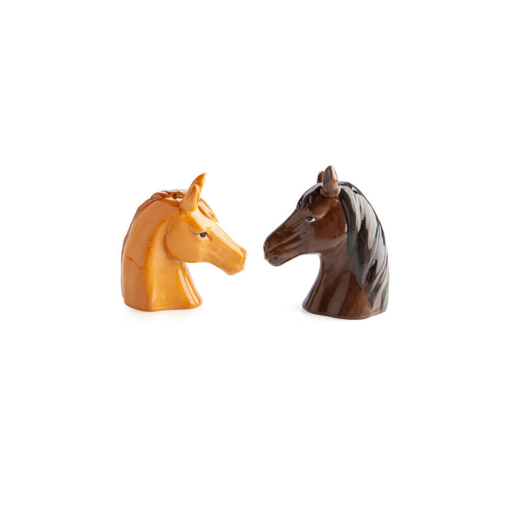 Flavour Mates 3D Salt & Pepper Shaker Duo Set 7.5x4x8.5cm Horse Heads (2 Pieces) — image 2