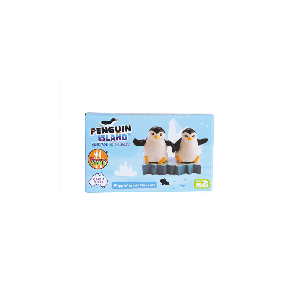 Flavour Mates 2pc Flavour Mates 3D Salt & Pepper Shaker Set 15x5.5x9.5cm Mr Mrs Penguin (2 Pack) — image 6
