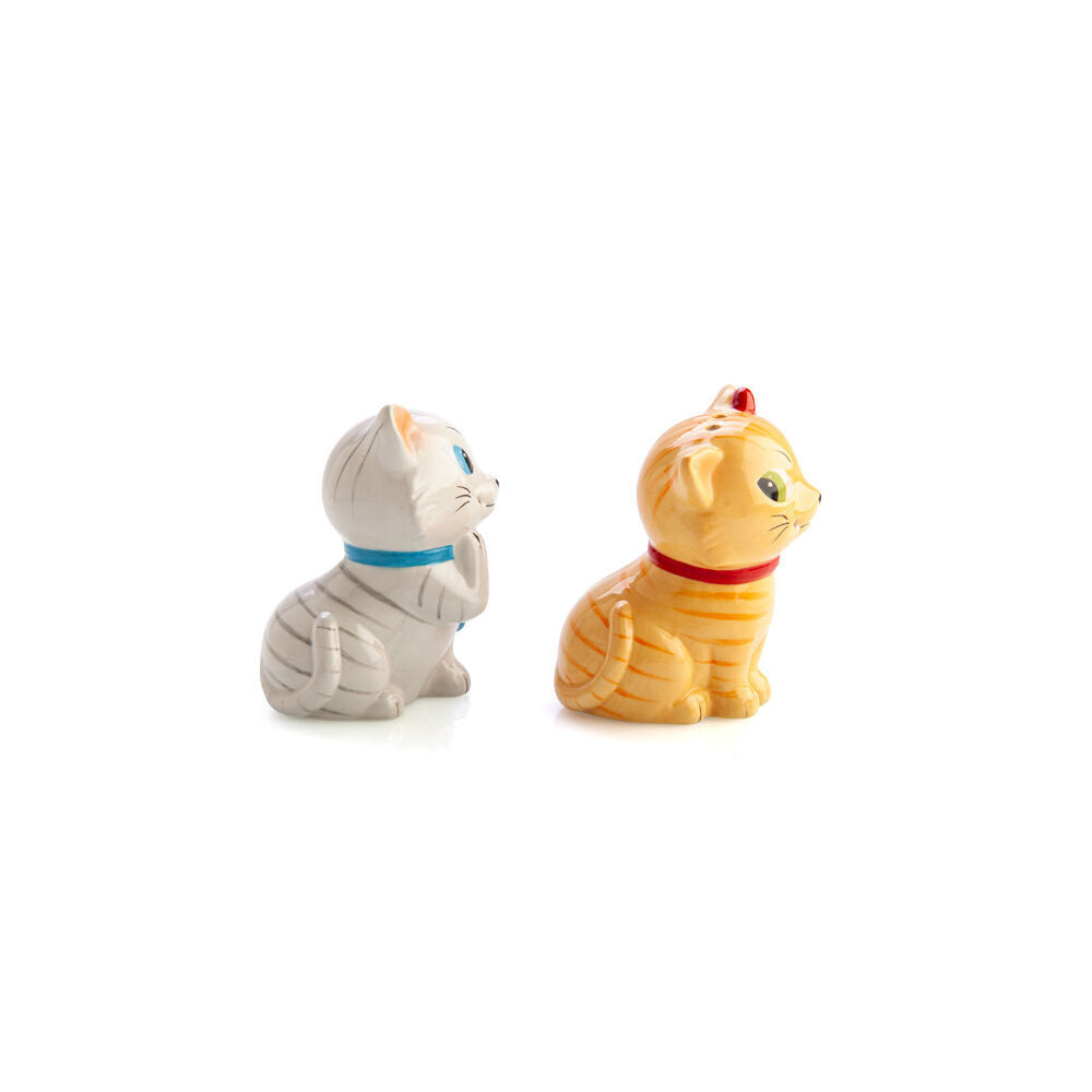 Flavour Mates 3D Salt & Pepper Shaker Set 12.5x6x9cm Tabby Cats (2 Pieces) — image 3
