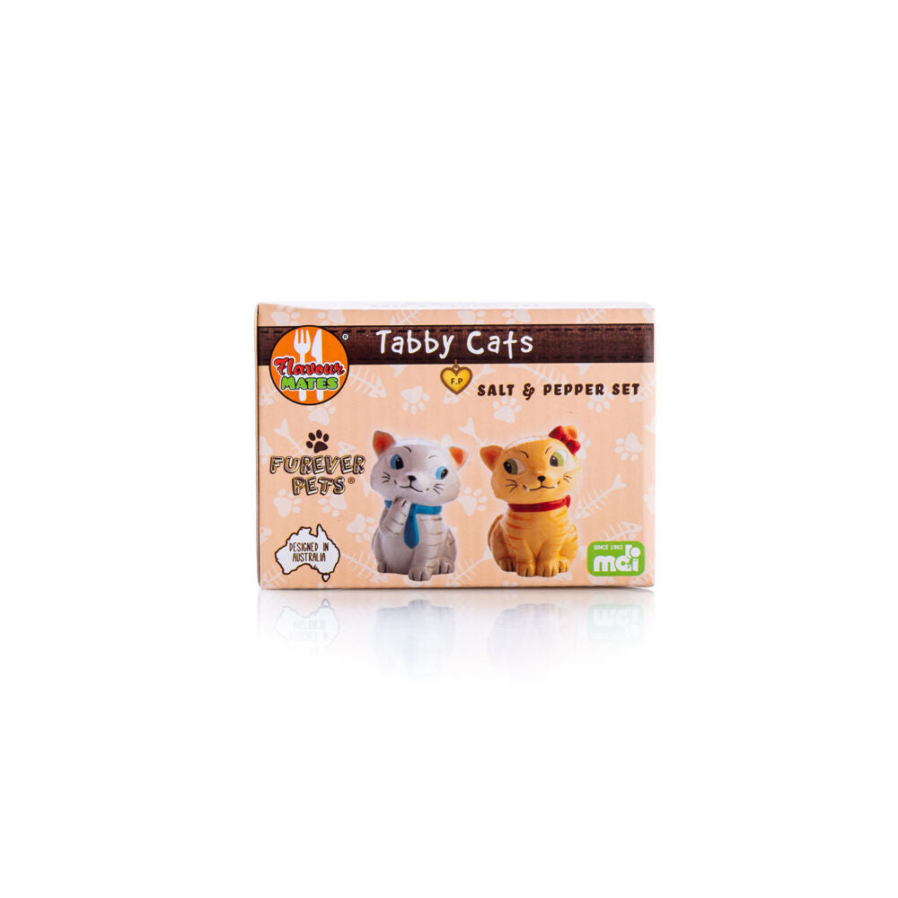 Flavour Mates 3D Salt & Pepper Shaker Set 12.5x6x9cm Tabby Cats (2 Pieces) — image 5