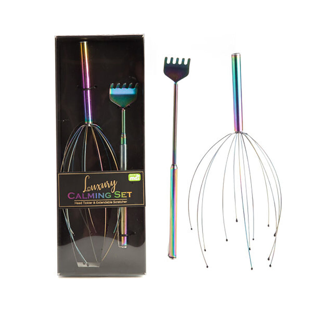Mdi Luxury Calming Set Head Tickler & Extendable Back Scratcher Rainbow — image 6
