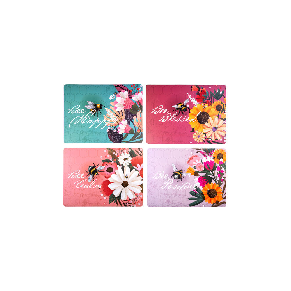 Mdi Cord-Backed Heat-Resistant Placemat Set 29x21.5x0.5cm Joybee Bee (4 Pieces) — image 2