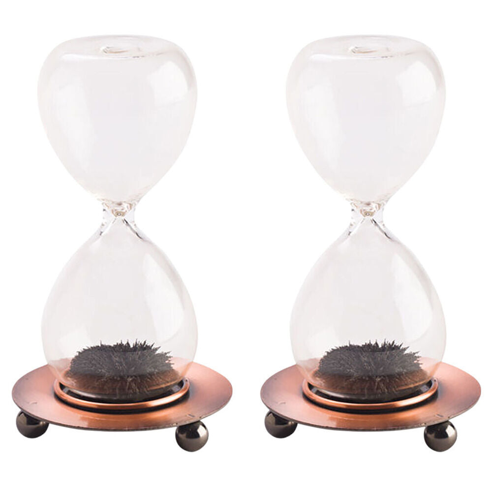 Mdi Magnetic Sand Timer Motion Display Desk Sensory Toy Decoration 5x12.5cm (2 Pack)