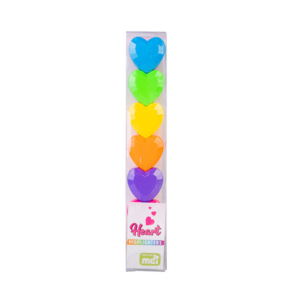 Mdi Stackable Highlighters Writing Stationery Marker Pens Heart Assorted — image 3