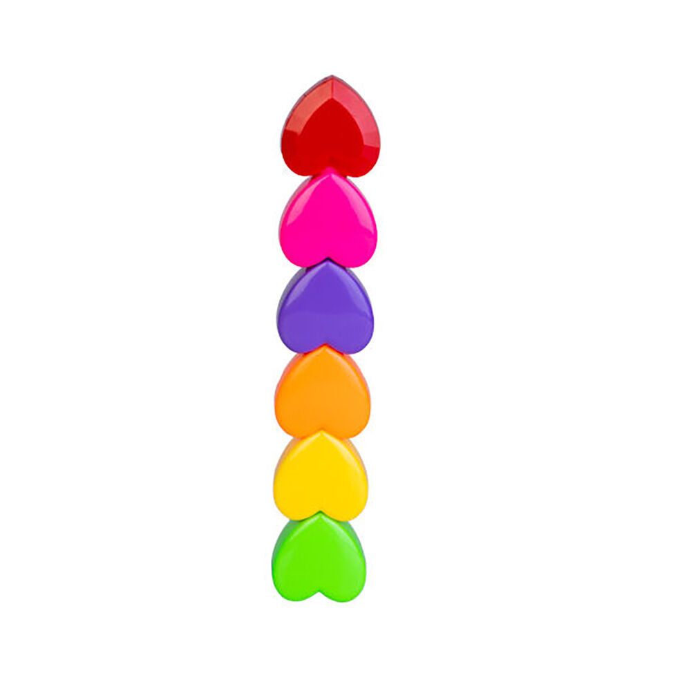 Mdi Stackable Highlighters Writing Stationery Marker Pens Heart Assorted