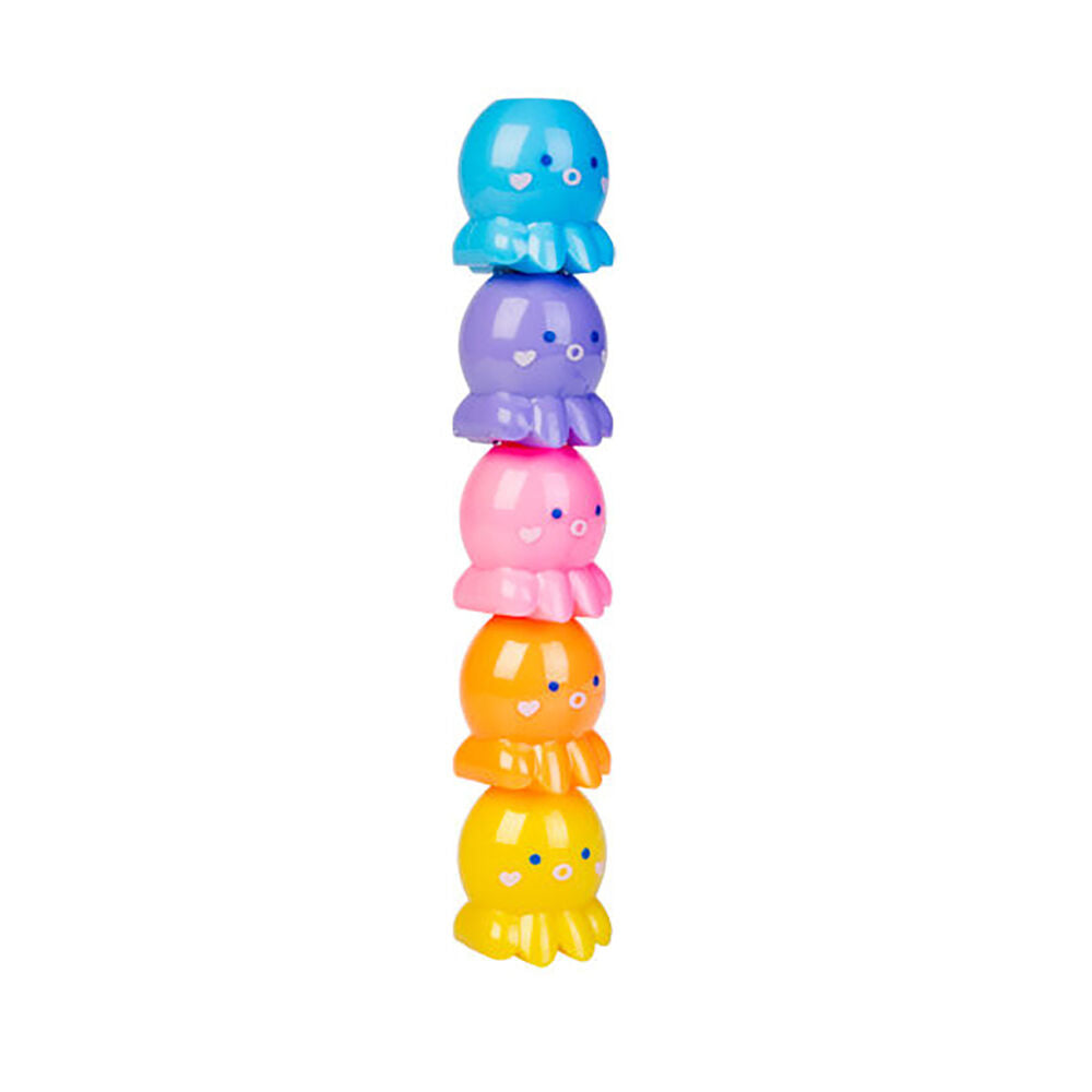 Aquaworld Stackable Highlighters Writing Stationery Marker Octopus Assorted
