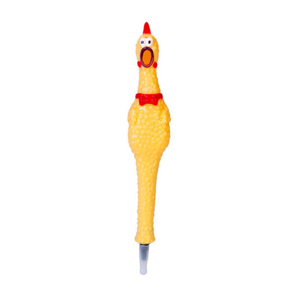 Mdi 3x3.5x19cm Furever Pets Screaming Chicken Kids Ballpoint Writing Pen