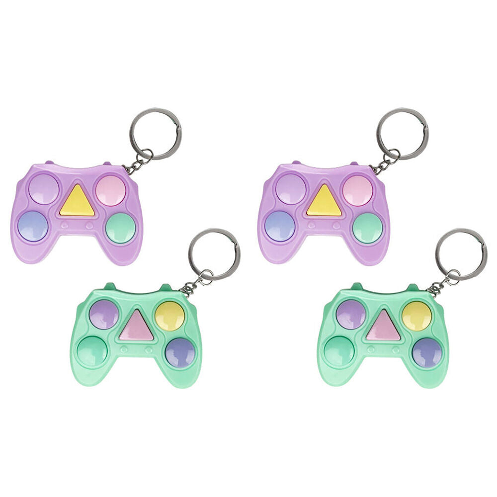 Worlds Smallest Memory Game Keyring/Keychain Miniature Toy Kids 6+ Assorted (4 Pack)
