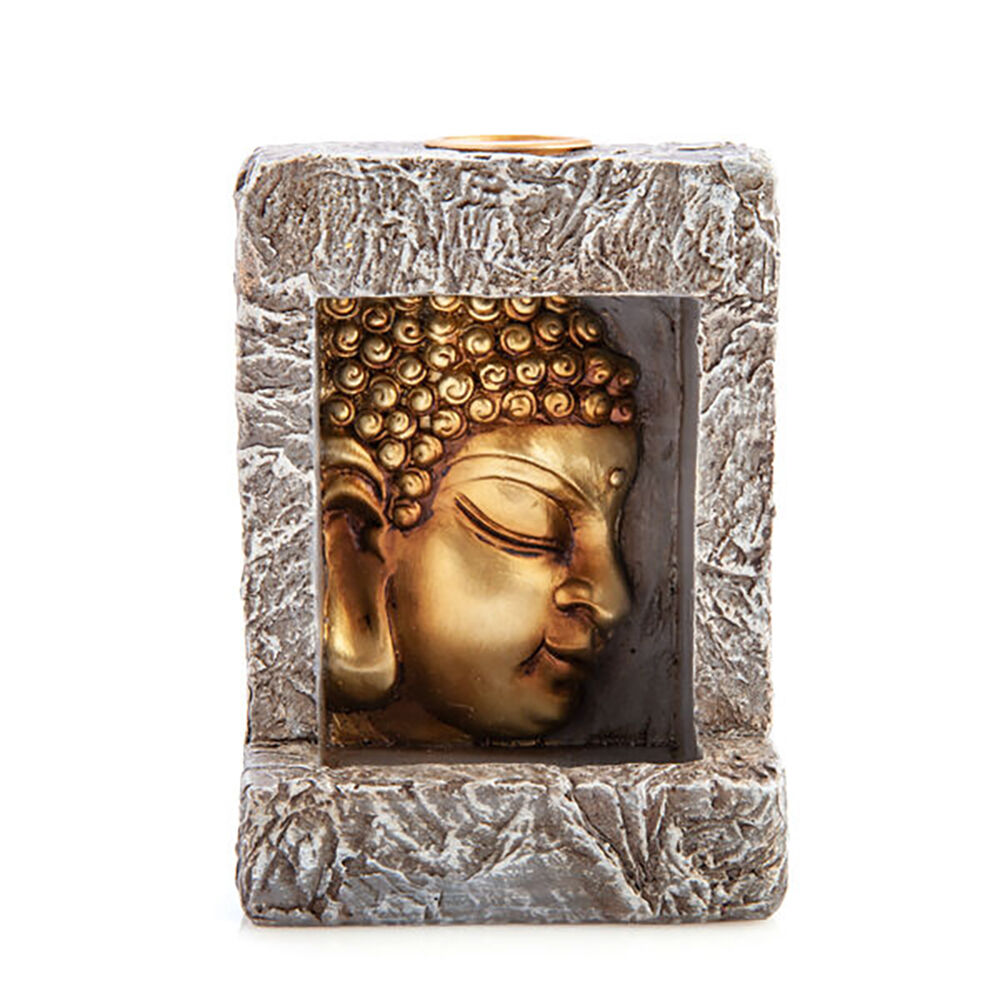 Mdi Backflow Cone Burner Frame Buddha Head Incense Burner Home/Room Decor — image 2