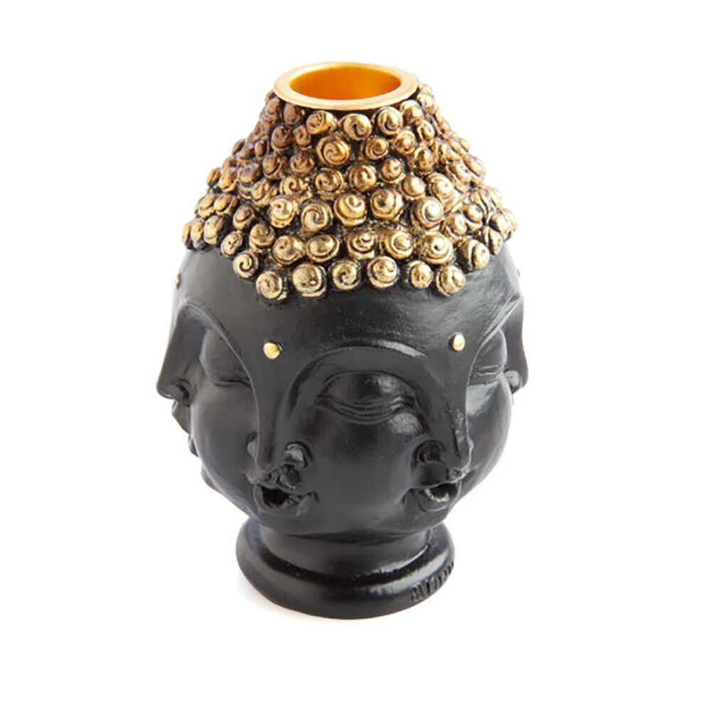 Mdi Backflow Burner 4 Faces Buddha Head Incense Cone Burner Home/Room Decor (2 Pack) — image 3