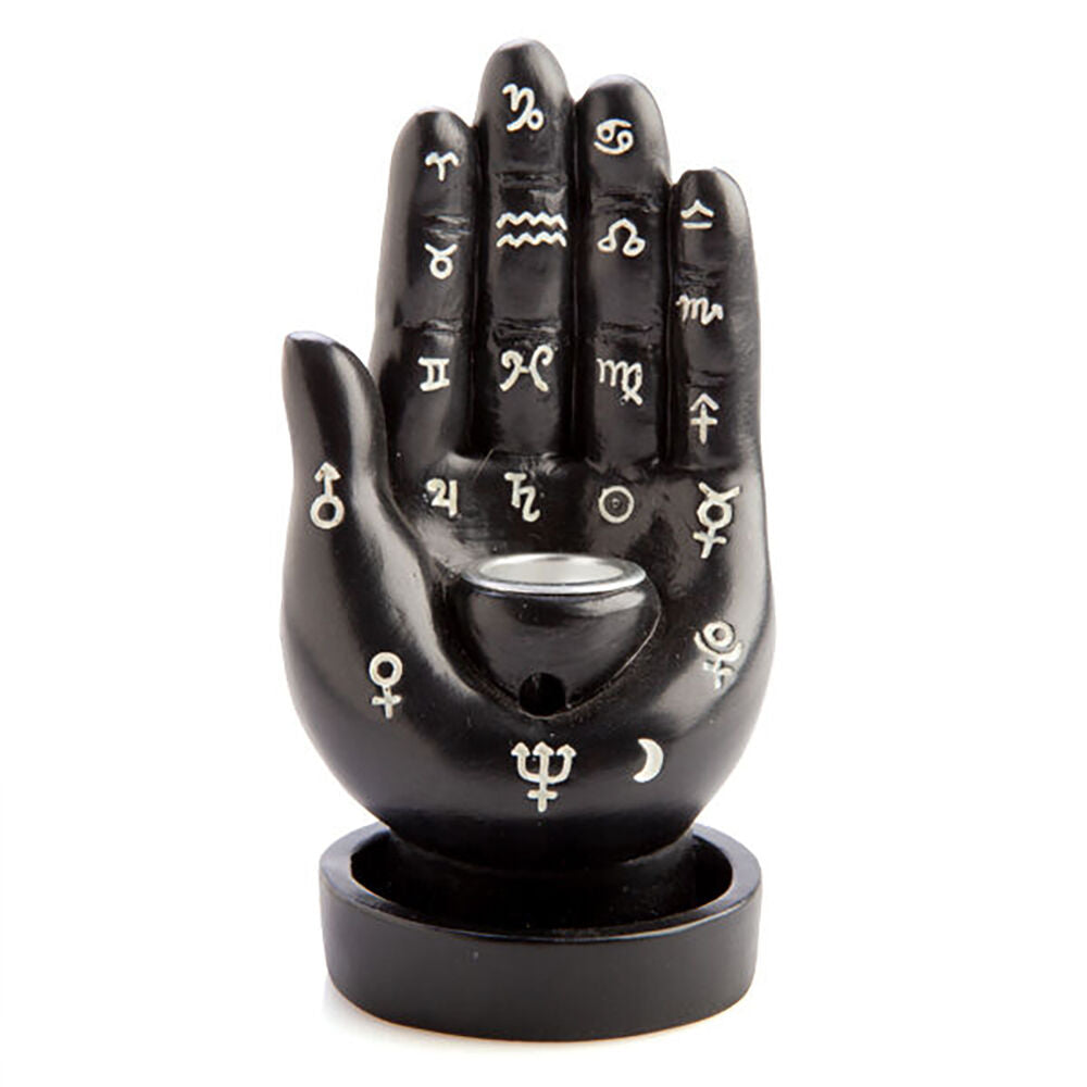 Mdi Backflow Cone Burner Hamsa Hand Incense Burner Black Home/Room Decor — image 3