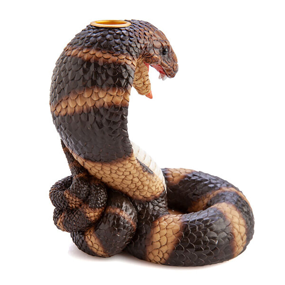 Mdi Backflow Burner Snake Cobra Incense Burner Home/Room Reptile Decor Brown — image 6
