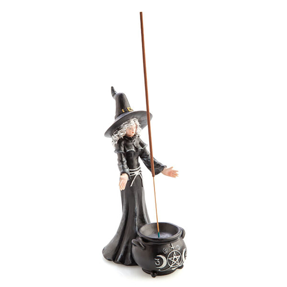 Mdi Black Witch Rock Stick Incense Burner Stand Holder Home Decor 20x13cm — image 2